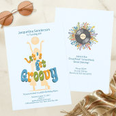 Retro Groovy 60th Birthday Invitation 招待状