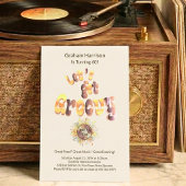 Retro Groovy 60th Birthday Invitation 招待状