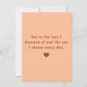 Retro Groovy 70s Rainbow サンキューカード (裏面)