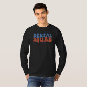 Retro Groovy Boho Dental Squad Dentist Student 70s Tシャツ (正面フル)