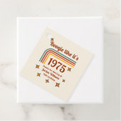 Retro Groovy Boogie Simple Dance 50th Birthday フェイバータグ (インサイチュ)