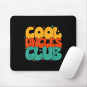 Retro Groovy Cool Uncles Club Funny New Uncle  マウスパッド (マウス)