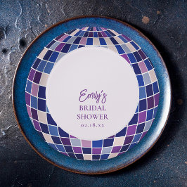 Retro Groovy Disco Bridal Shower ペーパープレート