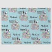 Retro Groovy Easter Personalized Tissue Paper 薄葉紙 (正面)