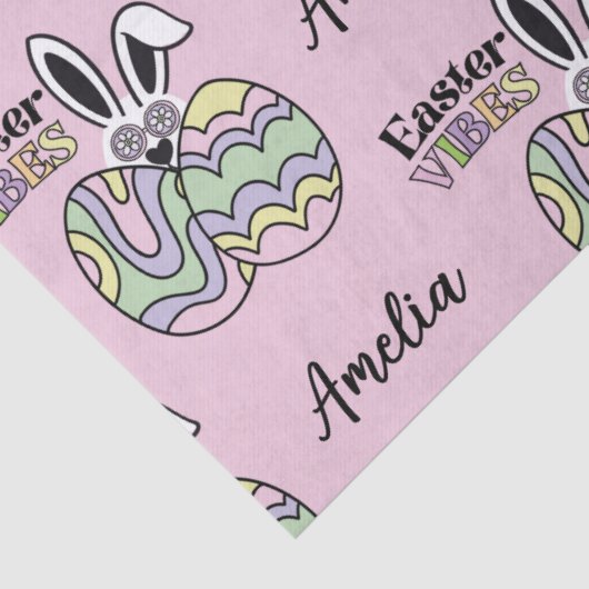 Retro Groovy Easter Personalized Tissue Paper 薄葉紙 (詳細)