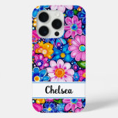 Retro Groovy Floral Personalized Case-Mate iPhoneケース (裏面)