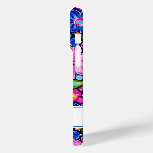 Retro Groovy Floral Personalized Case-Mate iPhoneケース (裏面 / 左)