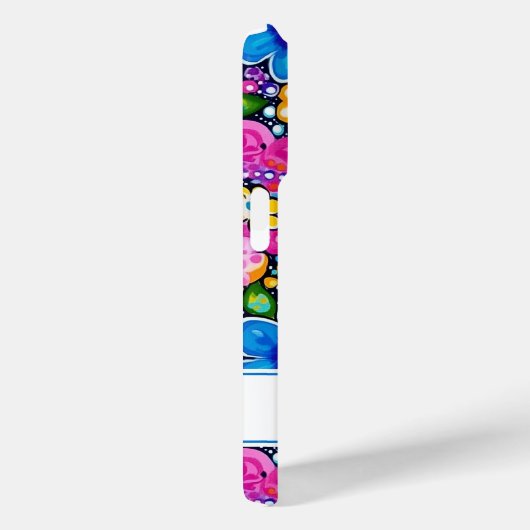 Retro Groovy Floral Personalized Case-Mate iPhoneケース (裏面 / 右)