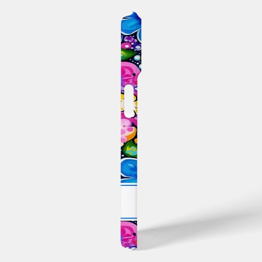 Retro Groovy Floral Personalized Case-Mate iPhoneケース (裏面 / 右)