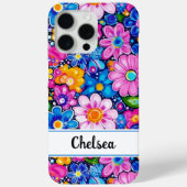 Retro Groovy Floral Personalized Case-Mate iPhoneケース (裏面)