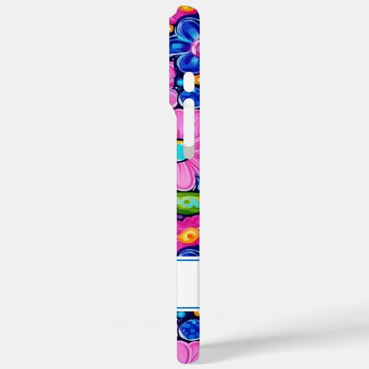 Retro Groovy Floral Personalized Case-Mate iPhoneケース (裏面 / 左)