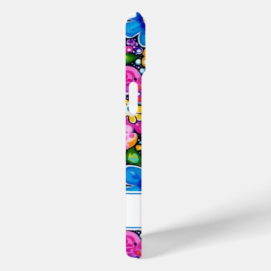 Retro Groovy Floral Personalized Case-Mate iPhoneケース (裏面 / 右)