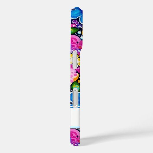 Retro Groovy Floral Personalized Case-Mate iPhoneケース (裏面 / 右)