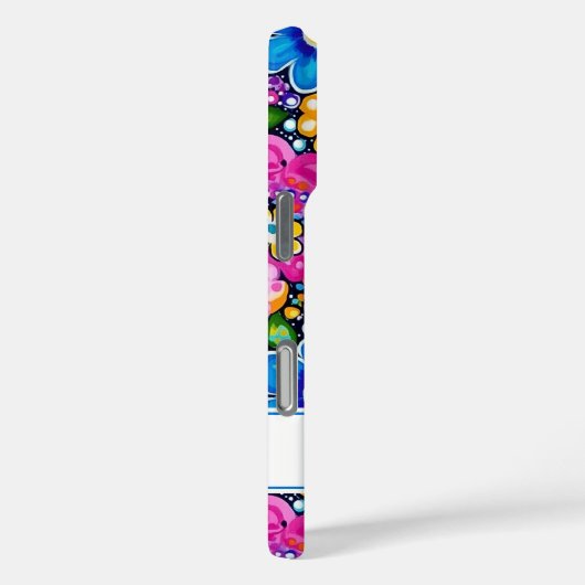 Retro Groovy Floral Personalized Case-Mate iPhoneケース (裏面 / 右)