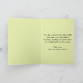 Retro Groovy Happy Easter Personalized Card シーズンカード (内部)