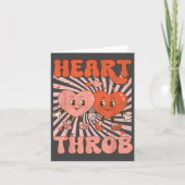 Retro Groovy Heart Throb Valentines Day Toddlers B カード (正面)