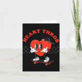Retro Groovy Heart Throb Valentines Day Toddlers B カード (正面)