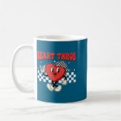 Retro Groovy Heart Throb Valentines Day Toddlers B コーヒーマグカップ (左)