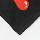 Retro Groovy Heart Throb Valentines Day Toddlers B フリースブランケット (角)