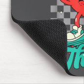 Retro Groovy Heart Throb Valentines Day Toddlers B マウスパッド (コーナー)