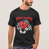 Retro Groovy Heart Throb Valentines Day Toddlers B Tシャツ (正面)
