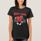 Retro Groovy Heart Throb Valentines Day Toddlers B Tシャツ (正面)
