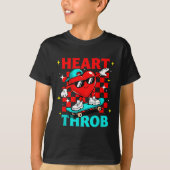 Retro Groovy Heart Throb Valentines Day Toddlers B Tシャツ (正面)