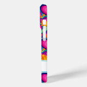 Retro Groovy Hippie Flowers Hearts Personalized Case-Mate iPhoneケース (裏面 / 左)