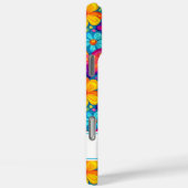 Retro Groovy Hippie Flowers Hearts Personalized Case-Mate iPhoneケース (裏面 / 右)