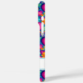 Retro Groovy Hippie Flowers Hearts Personalized Case-Mate iPhoneケース (裏面 / 左)