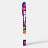 Retro Groovy Hippie Flowers Hearts Personalized Case-Mate iPhoneケース (裏面 / 左)