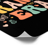 Retro Groovy In My Granny Era Mother's Day Women ポスター (角)