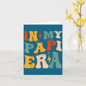 Retro Groovy In My Pa Era Funny Father's Day Mens  カード (黄色い花)