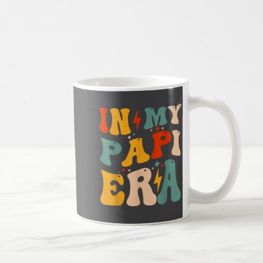 Retro Groovy In My Pa Era Funny Father's Day Mens コーヒーマグカップ (右)