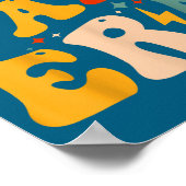 Retro Groovy In My Pa Era Funny Father's Day Mens  ポスター (角)