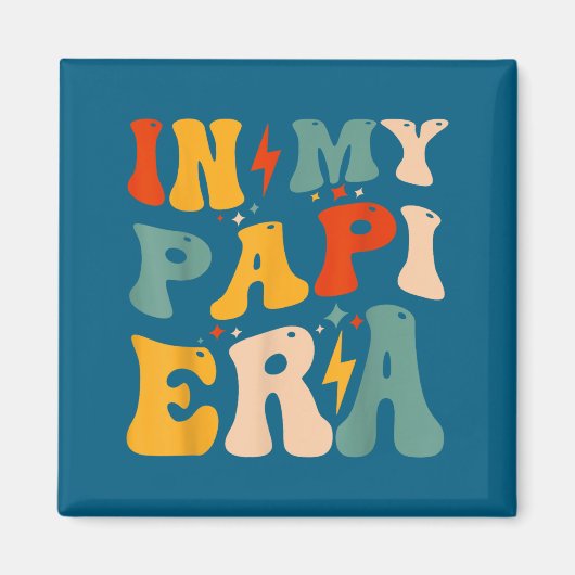 Retro Groovy In My Pa Era Funny Father's Day Mens  マグネット (正面)