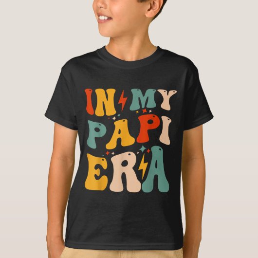 Retro Groovy In My Pa Era Funny Father's Day Mens  Tシャツ (正面)