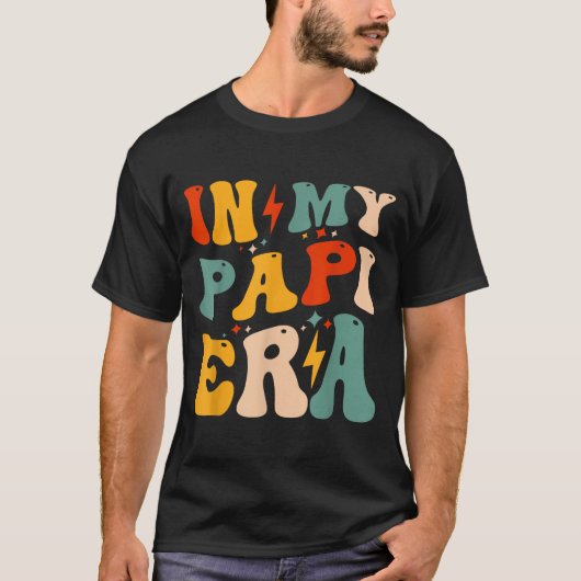 Retro Groovy In My Pa Era Funny Father's Day Mens Tシャツ (正面)