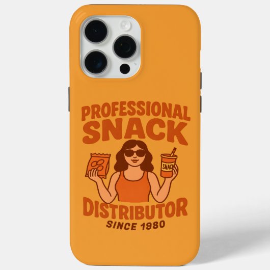 Retro Groovy Mom Professional Snack Distributor Case-Mate iPhoneケース (裏面)