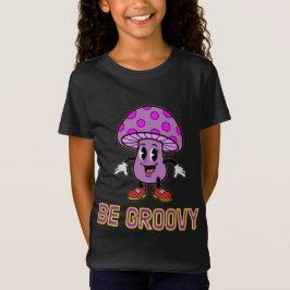 Retro Groovy Mushroom Cartoon Character Tシャツ