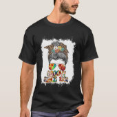 Retro Groovy Since 1955 Messy Bun Hip Retro 60s 70 Tシャツ (正面)