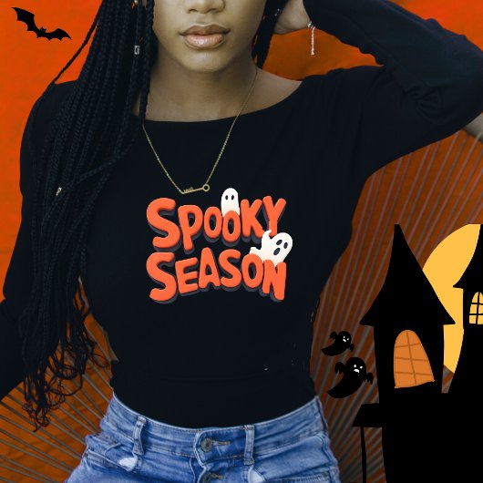 Retro Groovy Spooky Season  トライブレンドＴシャツ