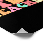 Retro Groovy Stem Teacher Stem Day Specials Squad ポスター (角)