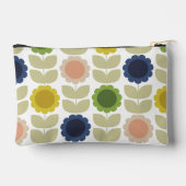 Retro Groovy Summer Flowers Stems アクセサリーポーチ (裏面)