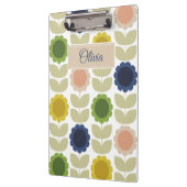 Retro Groovy Summer Flowers Stems クリップボード (左)