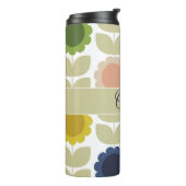 Retro Groovy Summer Flowers Stems タンブラー (回転左)