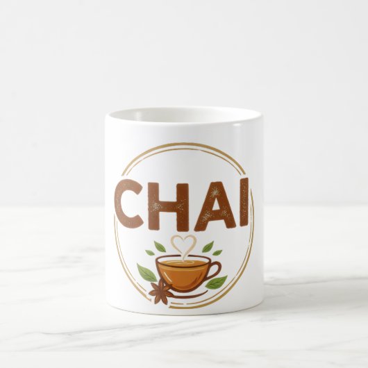 Retro Groovy TEA Typography Coffee & Tea Mug コーヒーマグカップ (中央)
