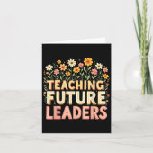 Retro Groovy Teaching Future Leaders Tees Flower P カード (正面)