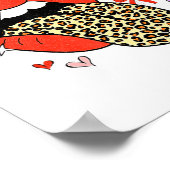 Retro Groovy Valentines Day Dress You Blow Me Away ポスター (角)