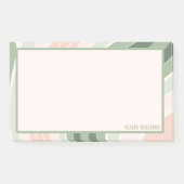 Retro Groovy Wavy Pattern ポストイット (正面)